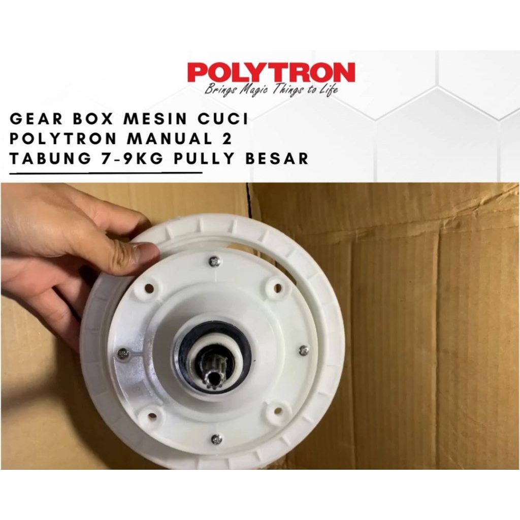 Gearbox Mesin Cuci 2 tabung Polytron body Besar