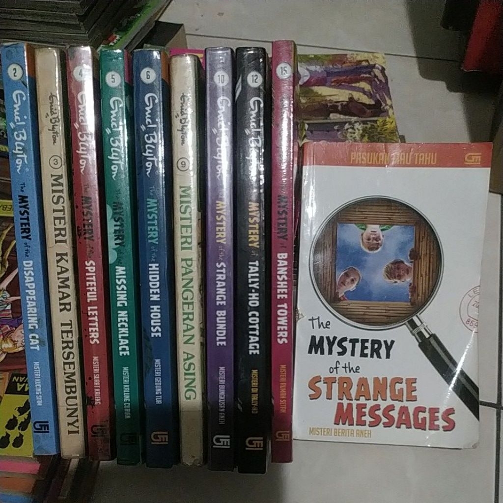 novel second enid blyton the mystery set