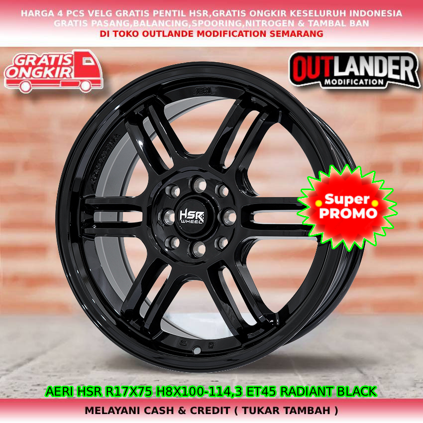 Velg ring17 velg mobil Xenia| Panther| Livina| Avanza| Kijang LGX| Veloz| dll hsr aeri R17