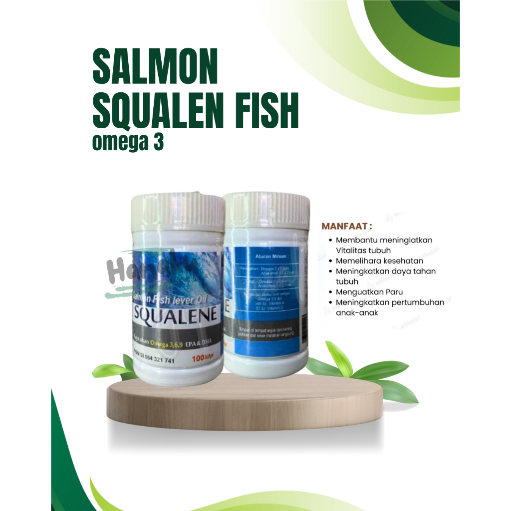 Squalene Minyak Ikan Salmon Fish Lever Oil 100% Original