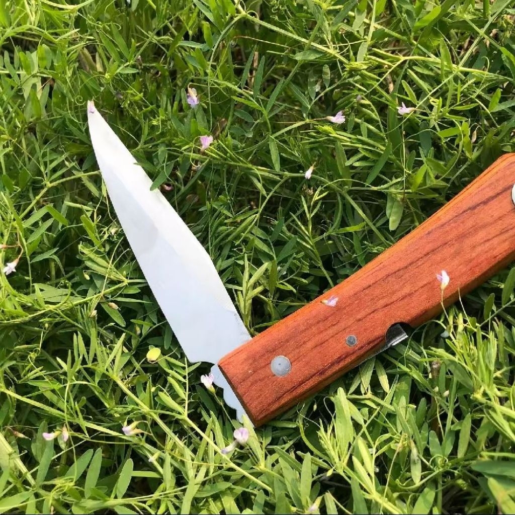 Pisau Lipat Stek, Okulasi, cangkok dan Kegiatan outdoor Gagang Kayu