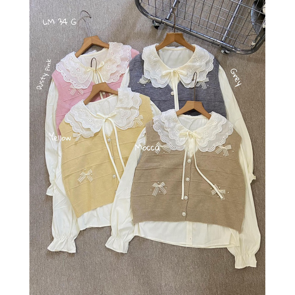 kemeja ves rajut imprt