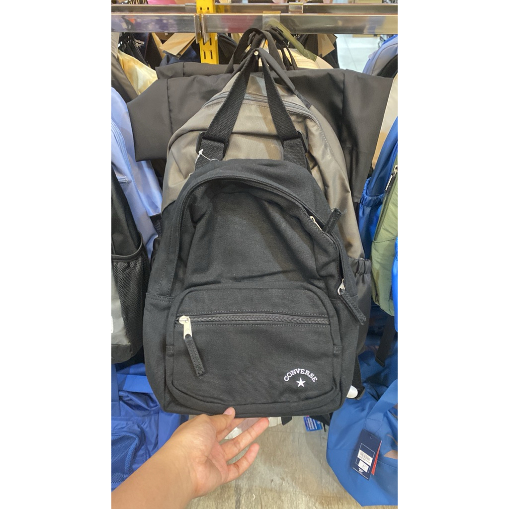 backpack converse hitam / converse canvas small backpack