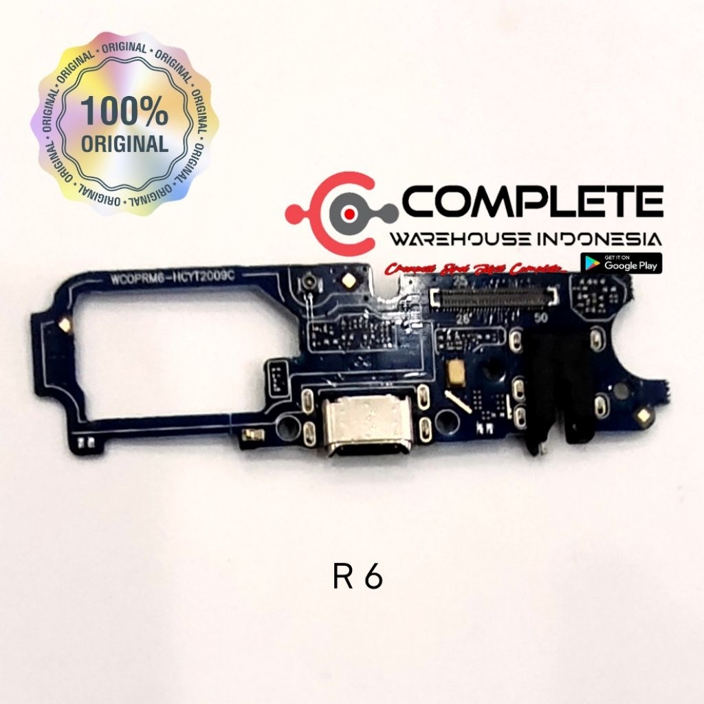 BOARD CAS REALME 6 / KONEKTOR CAS REALME 6 / PCB BOARD CHARGER REALME 6 ORIGINAL