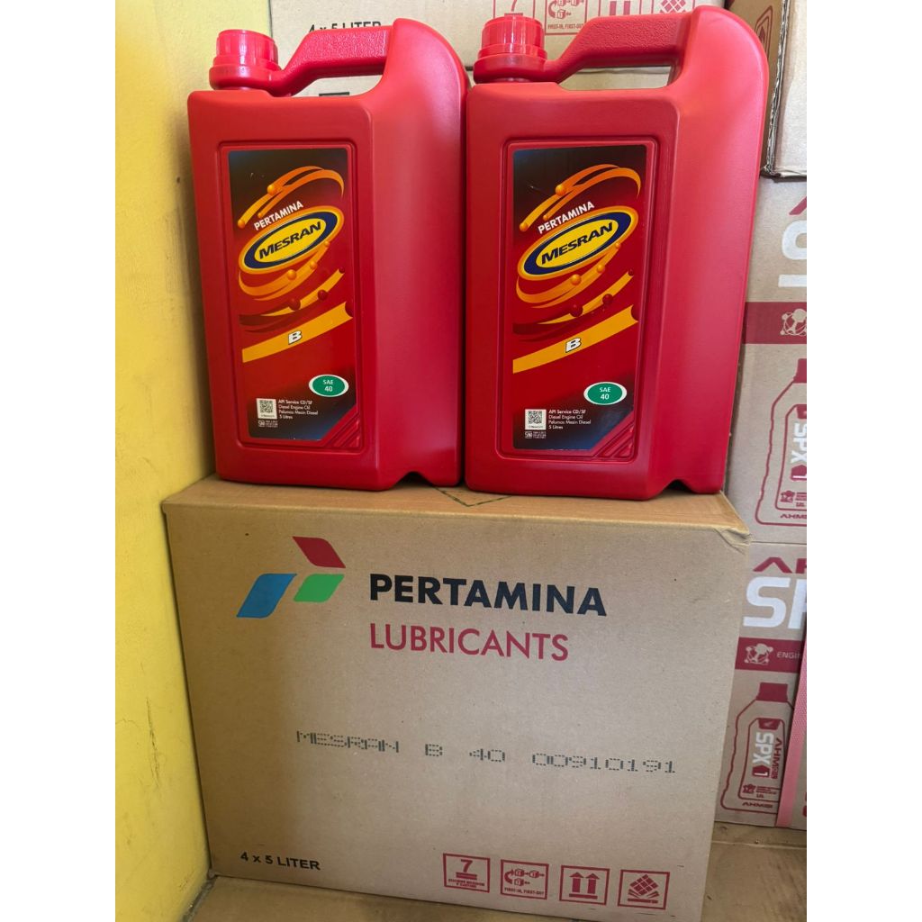 Oli Mesran B40 5 Liter Pelumas Mesin Diesel 1 dus isi 4botol