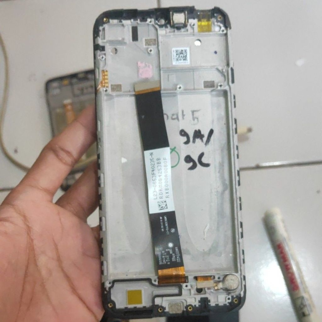 FRAME TATAKAN LCD REDMI 9A/9C ORI COPOTAN MULUS