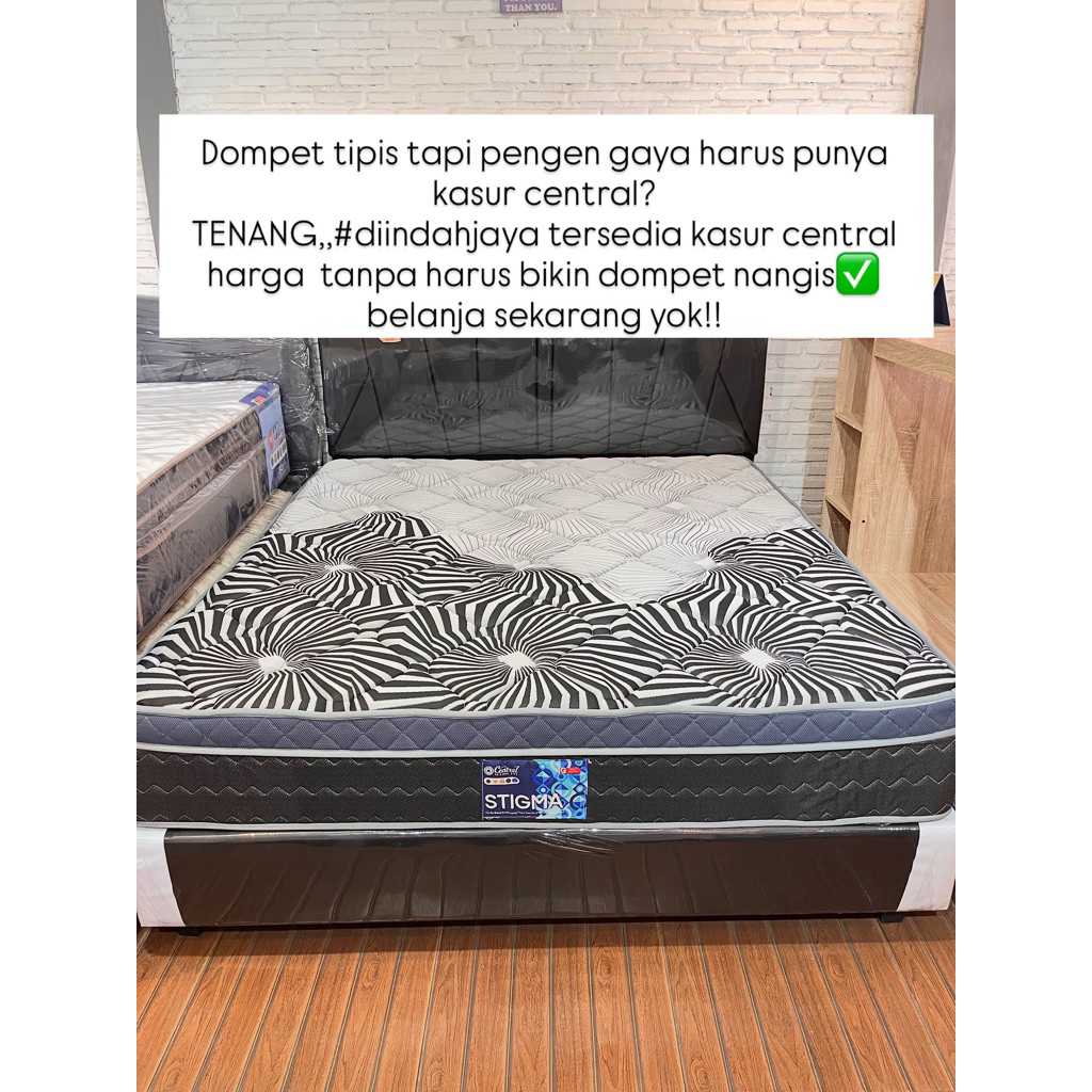 Springbed central || kasur central || matras central stigma set divan180