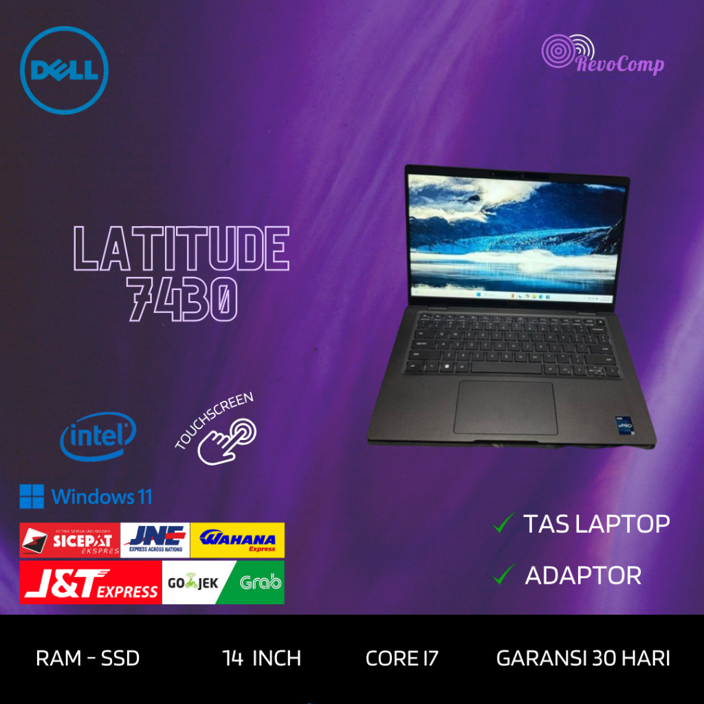 Dell Latitude 7430 i7 Gen 12 Ram 32GB SSD 14" Touch Win 11