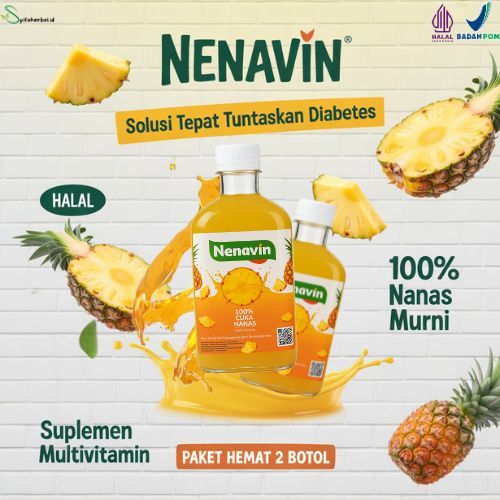 

PAKET 2 BOTOL!!! NENAVIN CUKA NANAS - Solusi Mencegah Dan Tuntaskan Diabetes BPOM