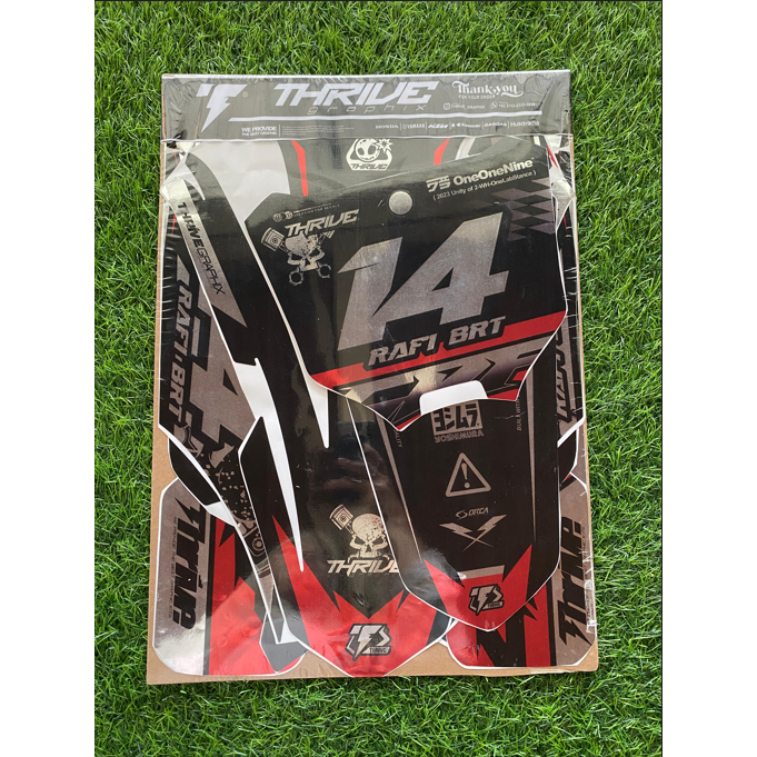 Decal Custom Crf 150 L Chrome Supermoto - Stiker Crf Full Body Bebas Request