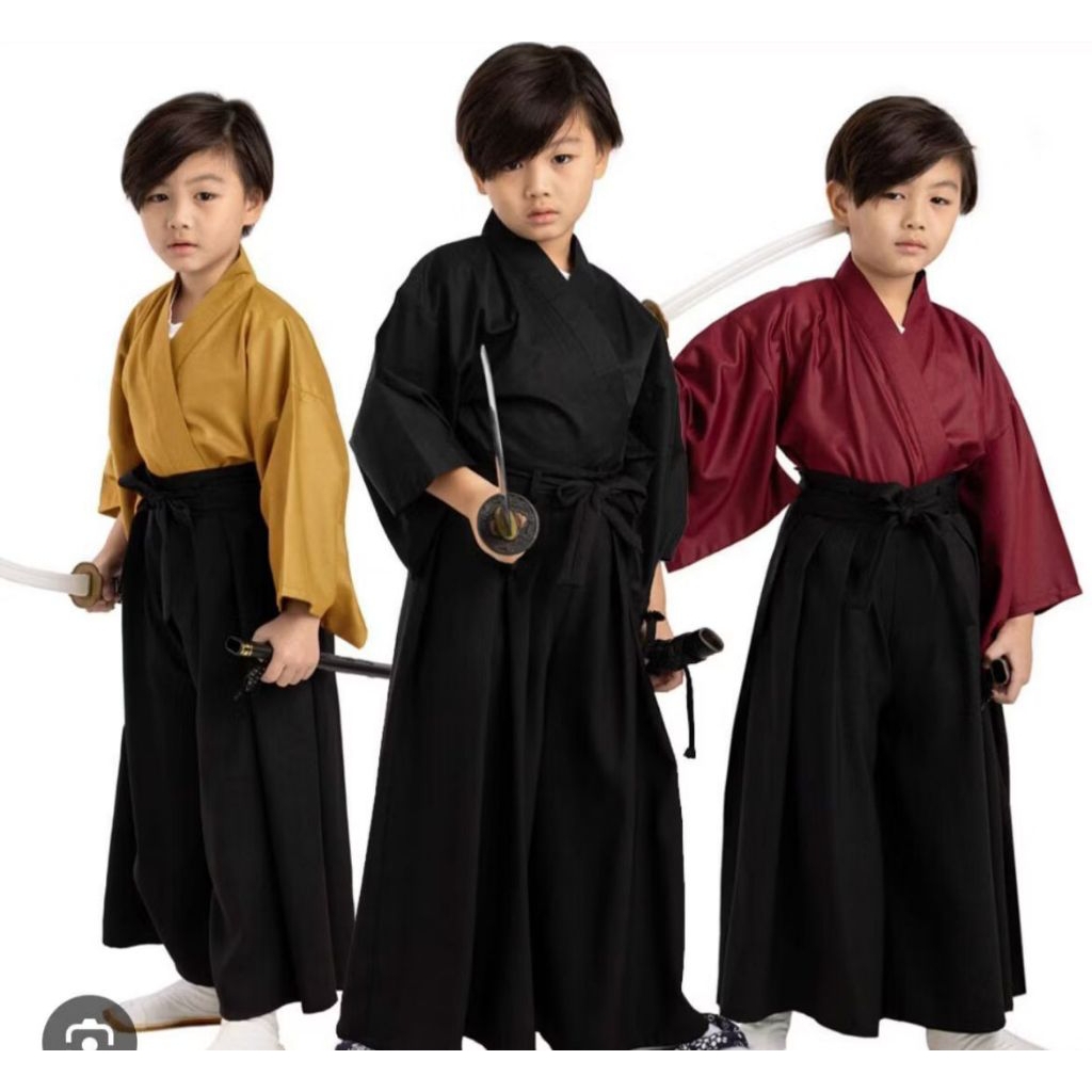 YUKATA KIMONO HAKAMA ANAK LAKI-LAKI//COSPLAY ANIME ANAK