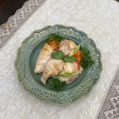 Hainan Chicken With Hainan Rice Portion Paket