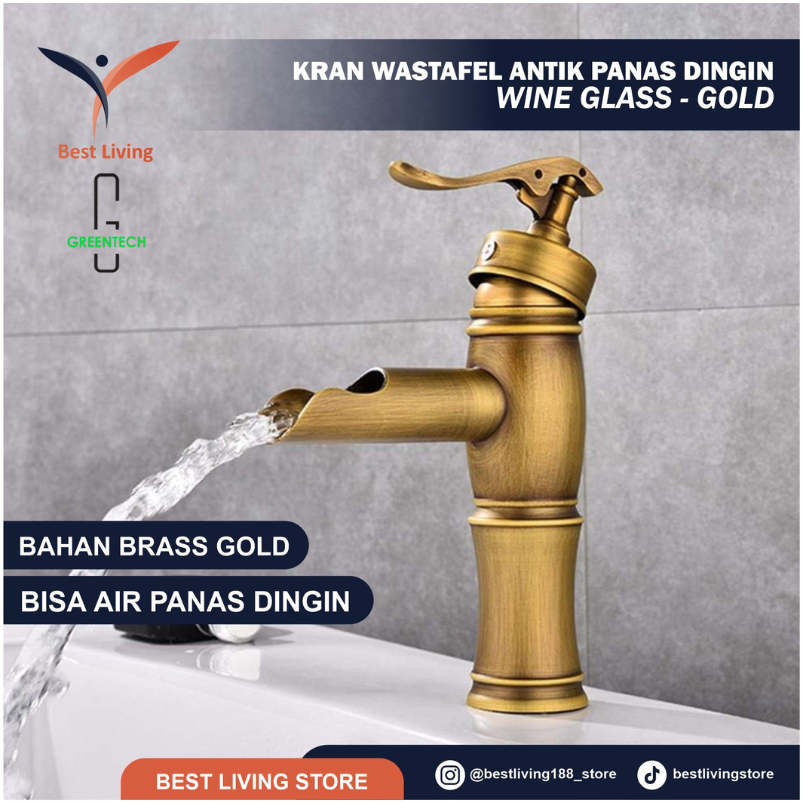 KRAN WASTAFEL ANTIK PANAS DINGIN HIGH QUALITY