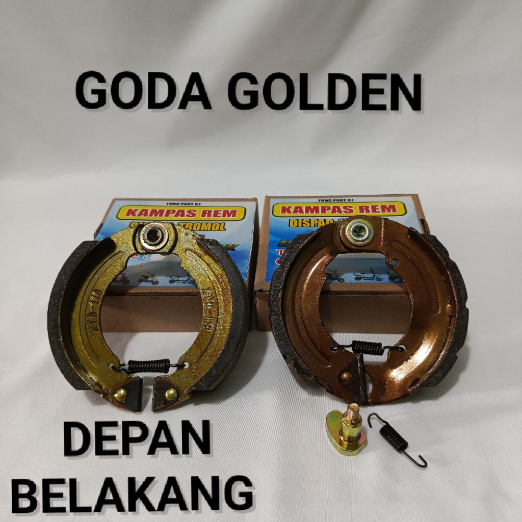KAMPAS REM DEPAN BELAKANG GODA GOLDEN/KAMPAS REM SEPEDA LISTRIK GODA GOLDEN/KAMPAS REM SEPEDA LISTRI