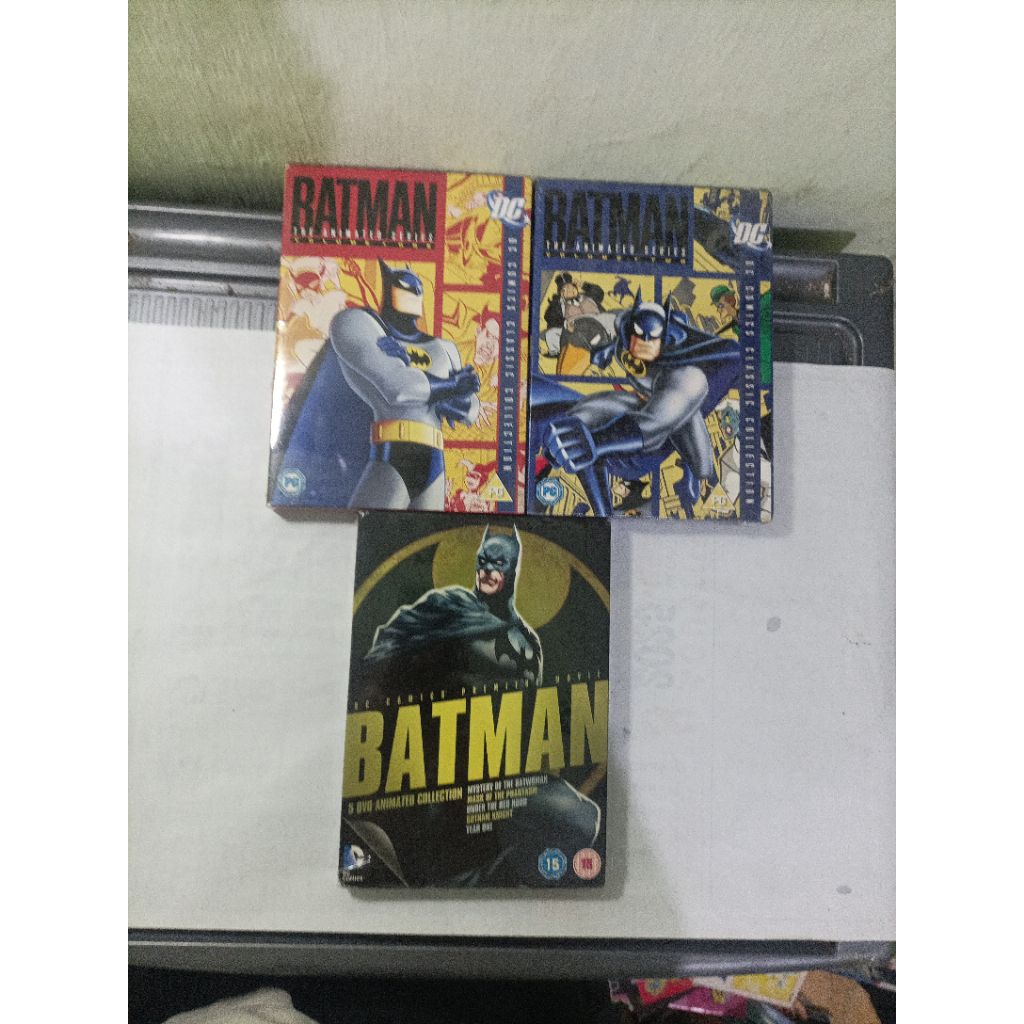 DVD Original region 2 Batman The Animated series Season 1 dan 2, DC Comics Premiere Movie Batman /Ha