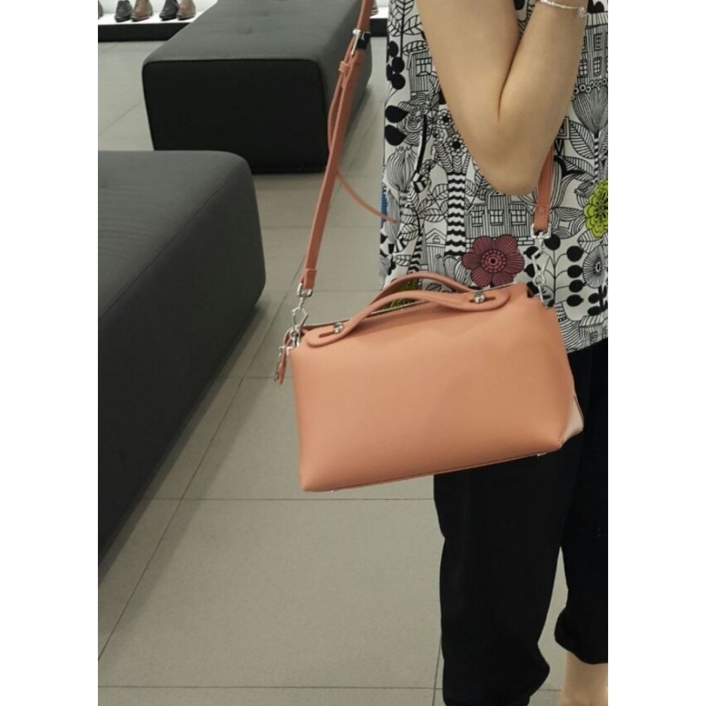PEDRO bag pink peach | Tas slempang | sling bag besar | Tas kulit