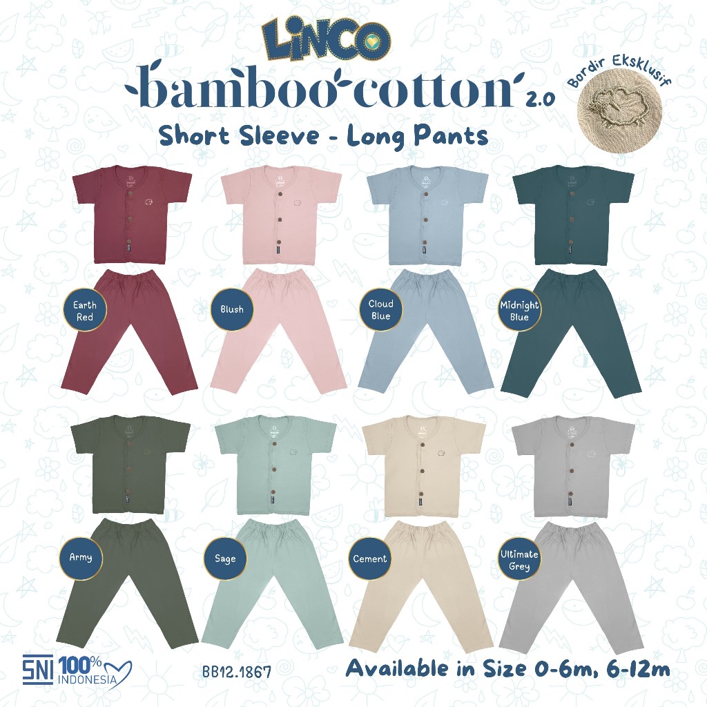 LINCO Bamboo Series Newborn Unisex 0-12M BB07 BB08 BB12 / Sarung Tangan Dan Kaki Newborn BB10 1867