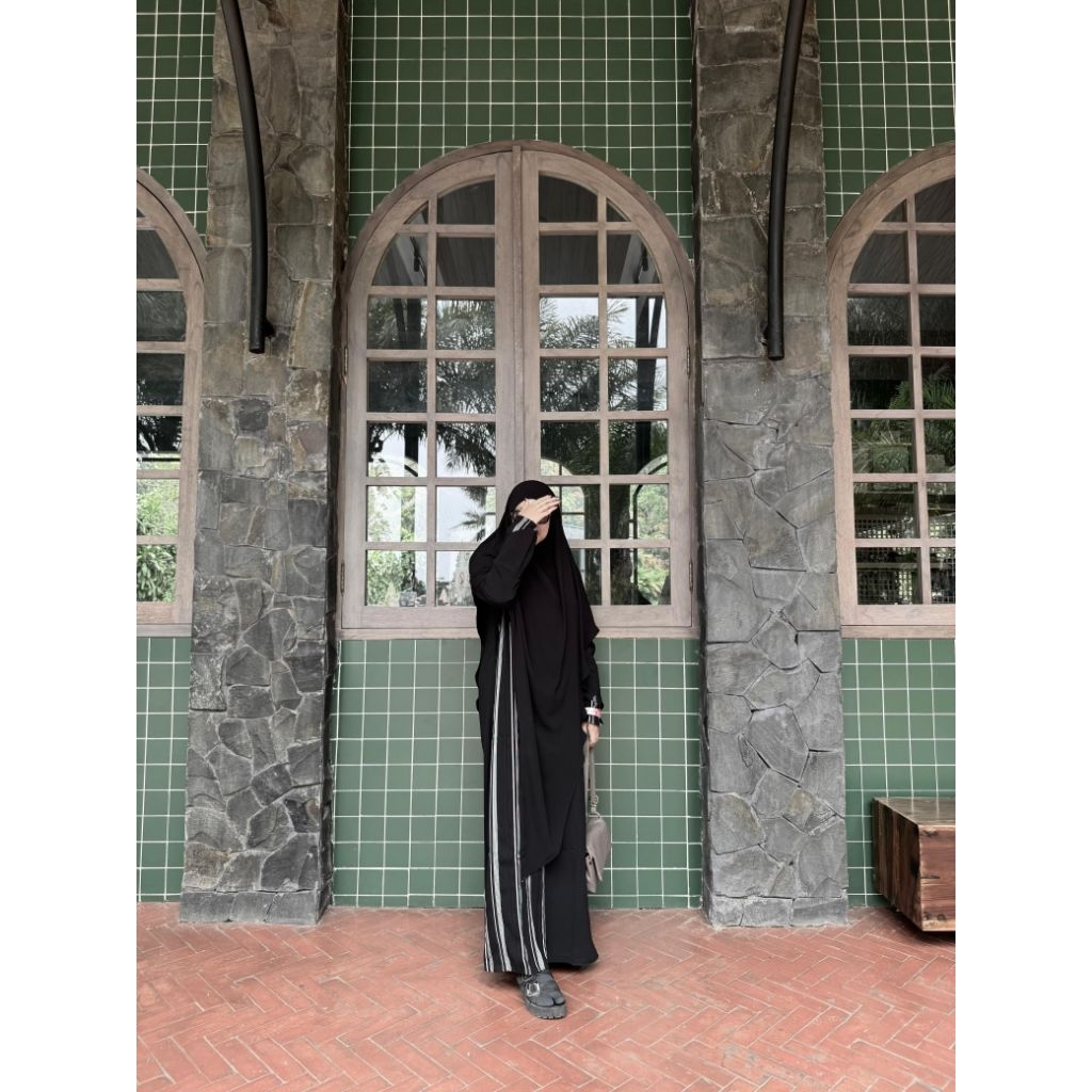 Abaya New Taqiyya Khizanaah Sunnah/ Taqiyya Vol 2/Gamis Arab Hitam Jetblack Exclusive nyaman dan ade