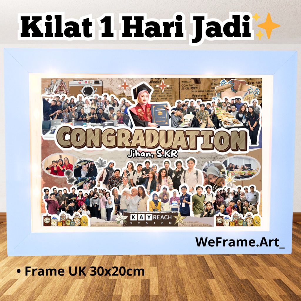 kado wisuda / hadiah wisuda / frame wisuda / hadiah wisuda custom