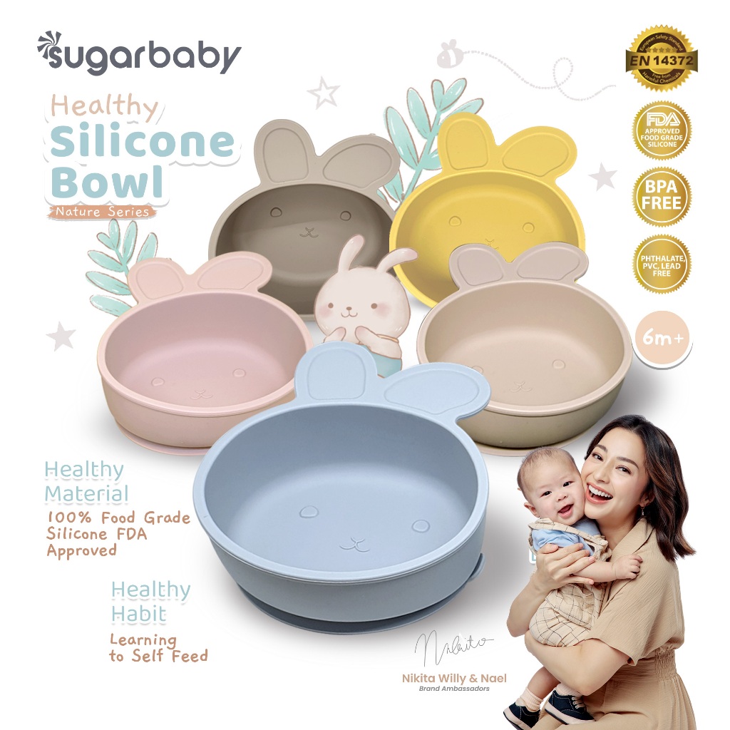 Sugar Baby Healthy Silicone Bowl (Nature Series)/ Sugarbaby Silicon Bowl