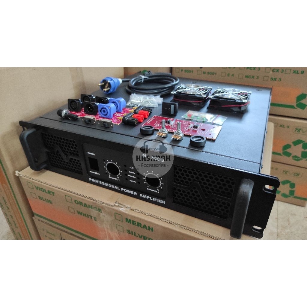 Box Power Amplifier N8000 Komplit Aksesoris / Lengkap