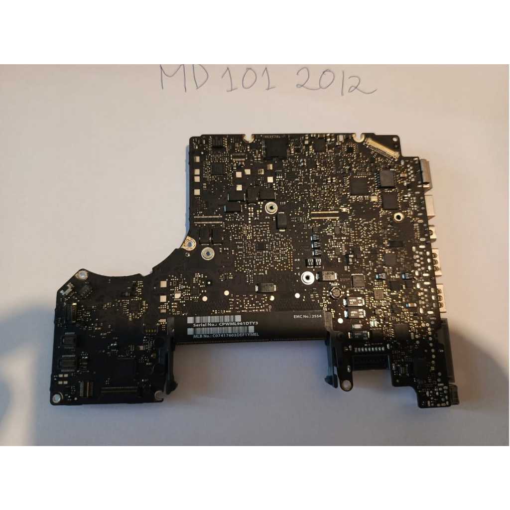 Motherboard Logicboard Macbook Pro 13” 2012 MD101 Corei5@2.5Ghz Mati Belum pernah service