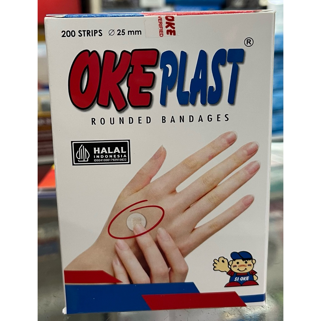 OKEPLAST | Hansaplast plester transparan bulat isi 200 strips