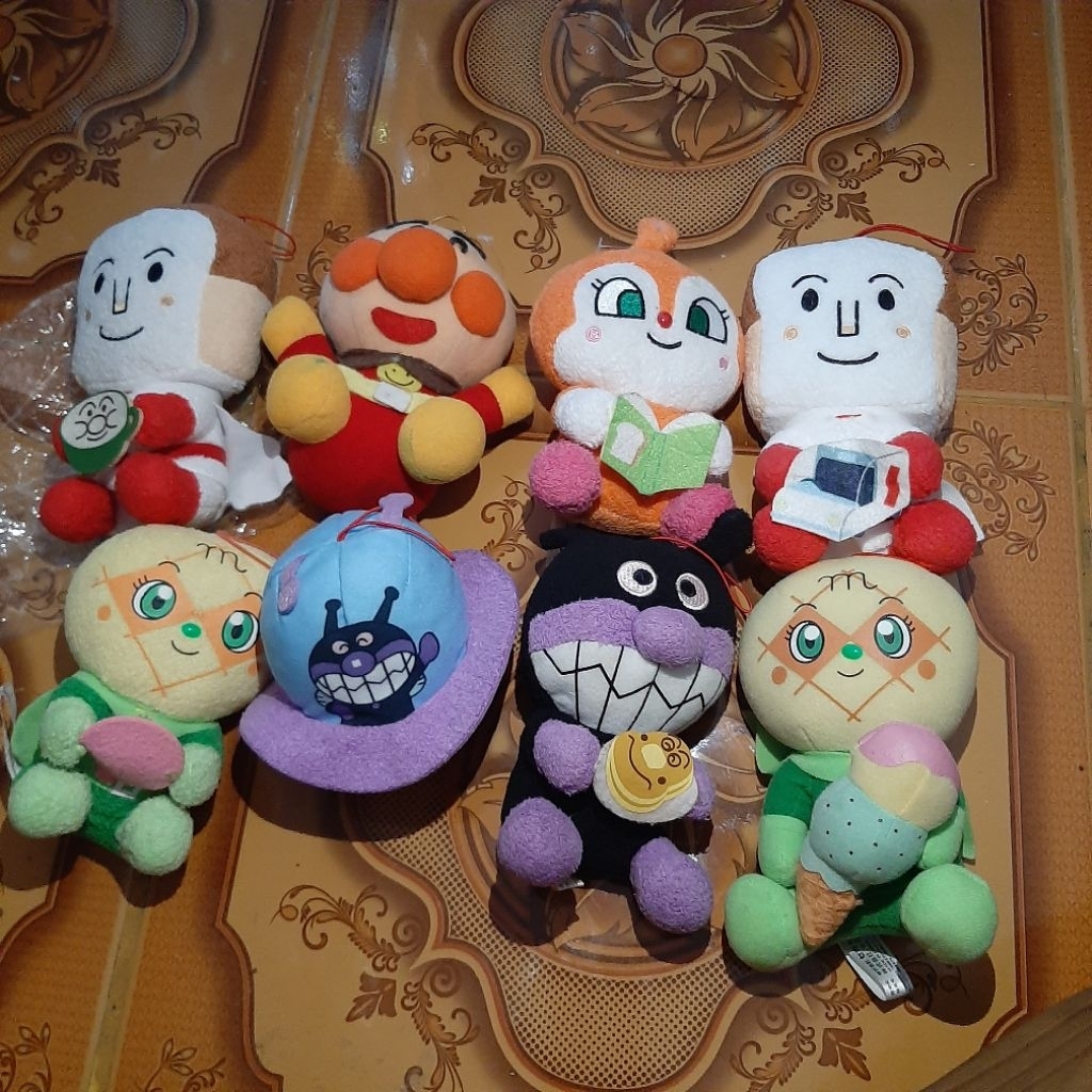 keychain atau gantungan tas boneka anpanman , melonpana, dl