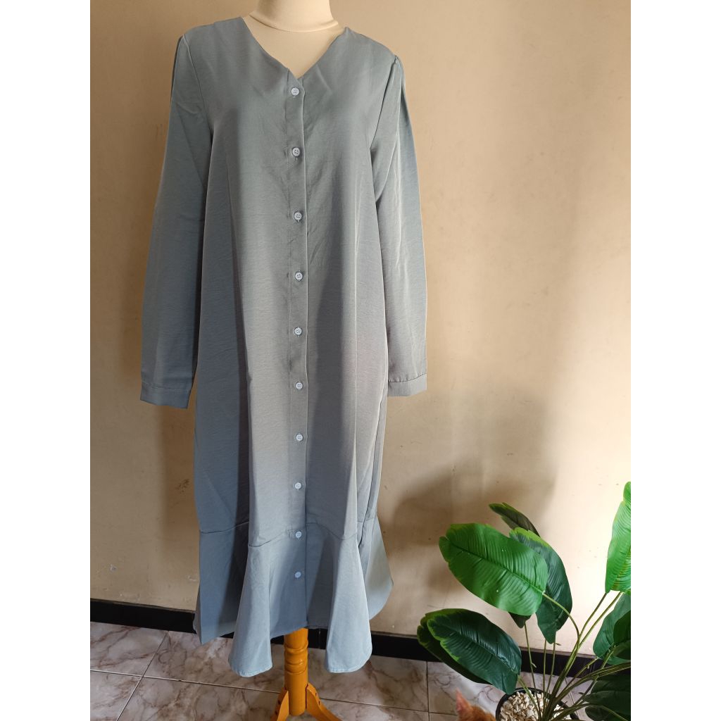 DRESS SIFON BUNGA/DRESS FLORAL KOREAN/DRESS BUNGA PRELOVED/DRESS BUNGA POLYESTER/DRESS BUNGA