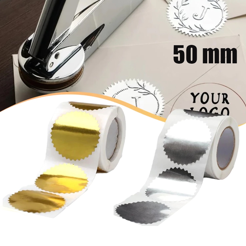 Sticker Seal Untuk Emboss Stamp Sticker Emboss Custom Stiker Logo Gold Emboss Sertifikat