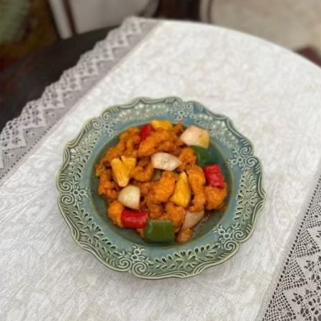 

Sweet & Sour Chicken with Fried Noodles Portion Paket