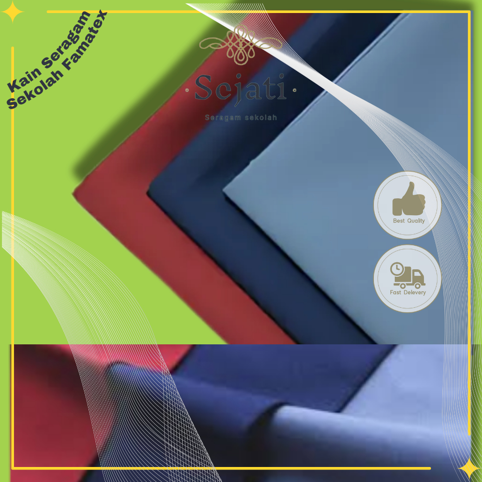 Seragam Sejati Collection _ Kain Bahan Dasar seragam sekolah SD SMP SMA Kain Famatex Bahan Famatex