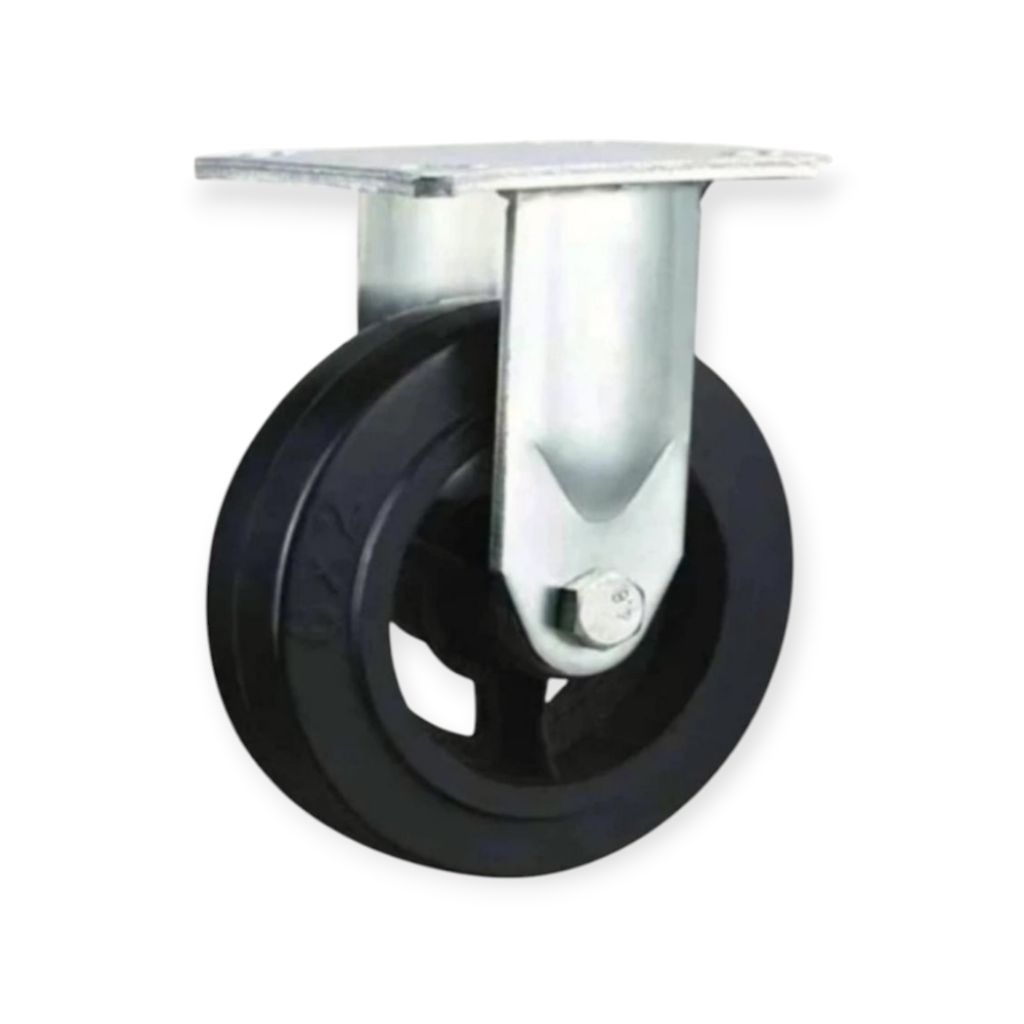Roda Troli Karet Heavy Duty 6 Inch Mati