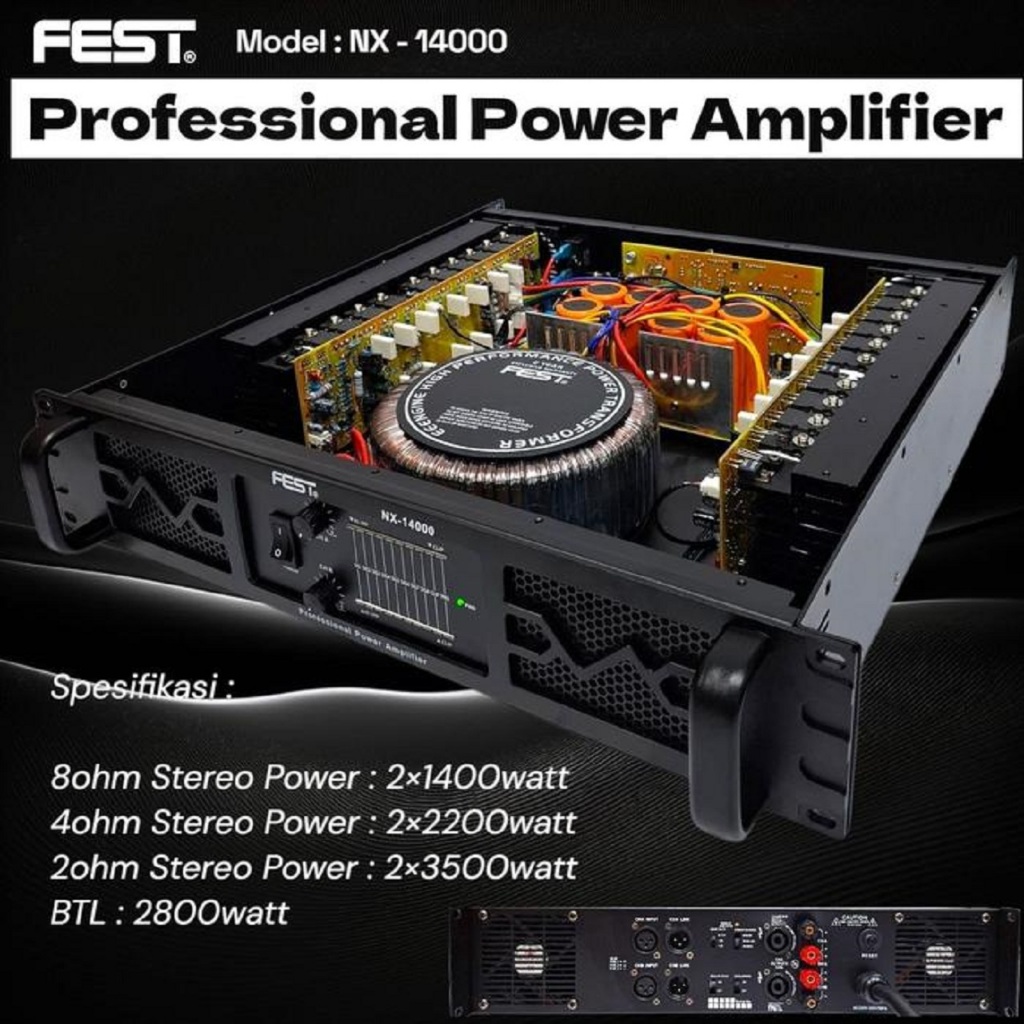 Power Fest NX 14000 Original Amplifier FEST NX-14000 Class H