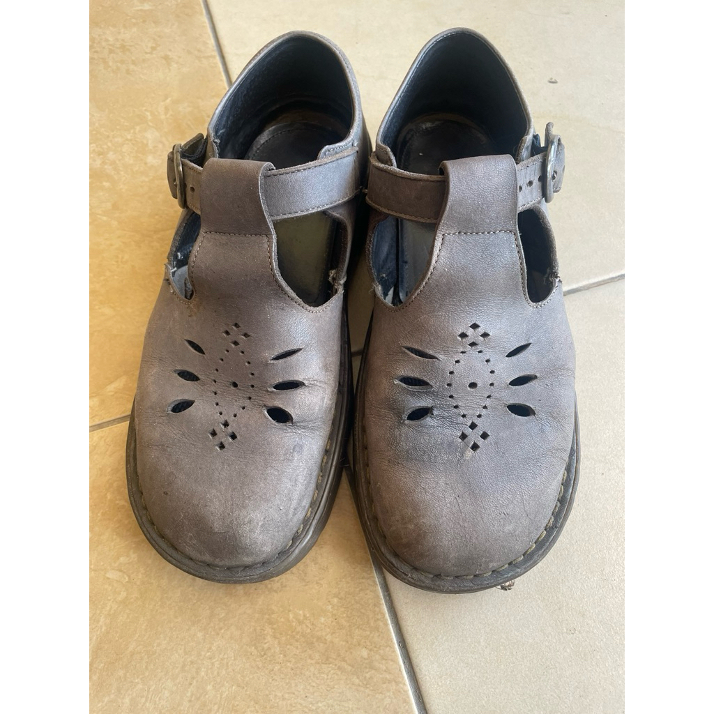 Dr Martens Polley Mary Jane Grey Rare Vtg Original