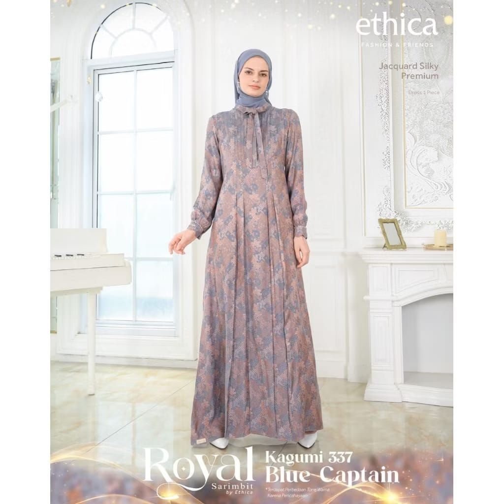 GAMIS ETHICA KAGUMI 337 BLUE CAPTAIN_GAMIS ETHICA SIMPEL ELEGANT TERBARU_GAMIS ETHICA TERBARU_GAMIS 
