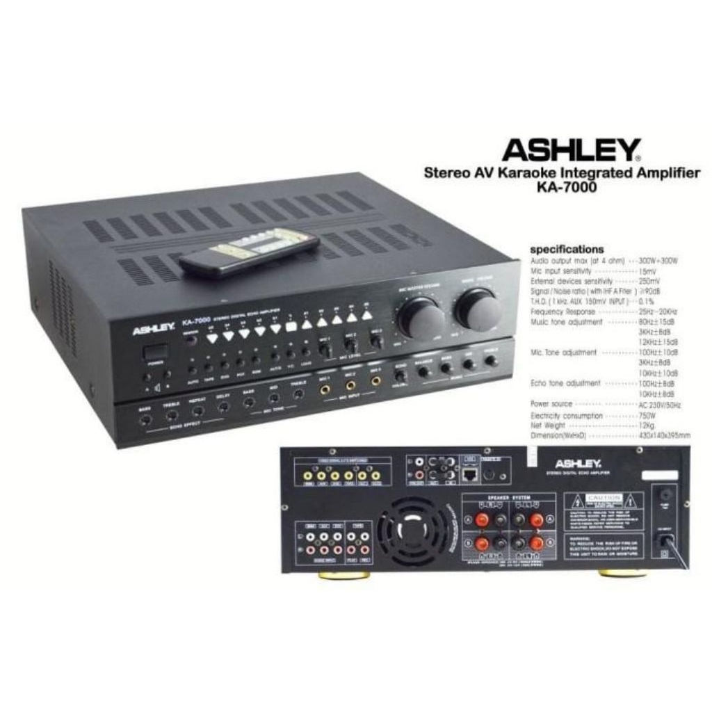 Amplifier Ashley KA 7000 Amplifier Original Ashley Ka7000 Amplifier Garansi Resmi