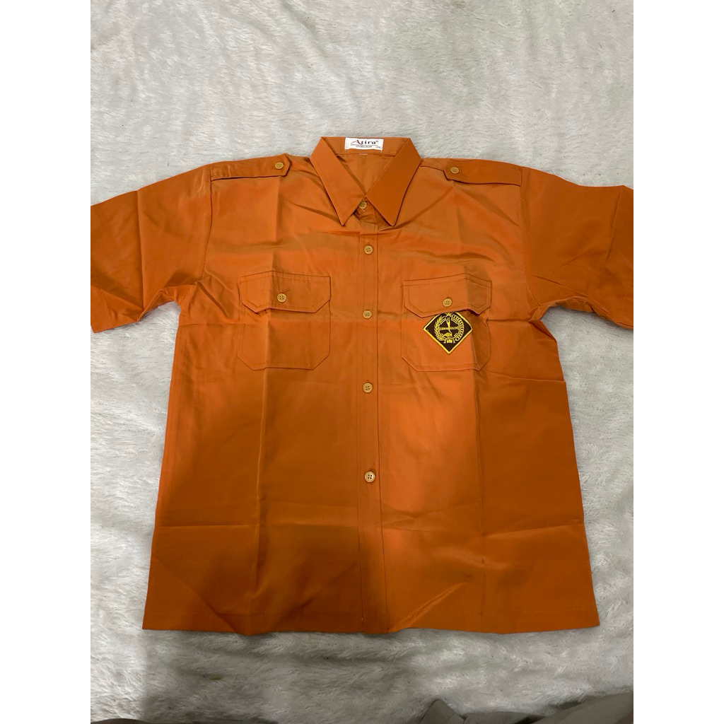 (Obral 780) Baju seragam pramuka panjang SMA cowok bahan licin