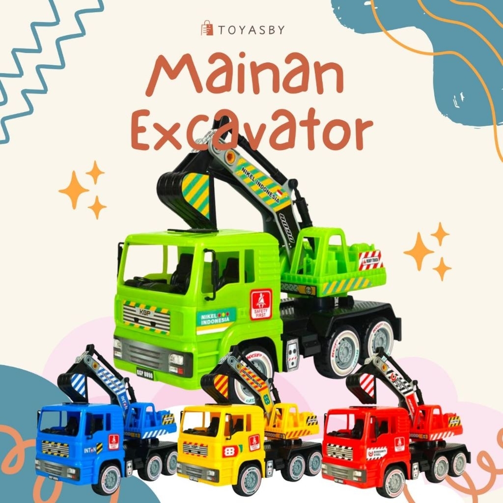 Truck Excavator / Keruk Pasir Besar Mainan Anak KGP 8090