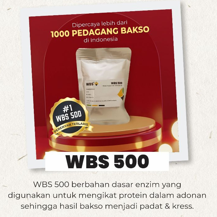 Enzim WBS 500 Perenyah Bakso | Penyakrek bikin bakso kress