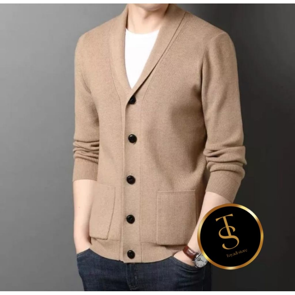 sweater rajut cardigan pria lengan panjang /sweater rajut/ sweater pria/ sweater