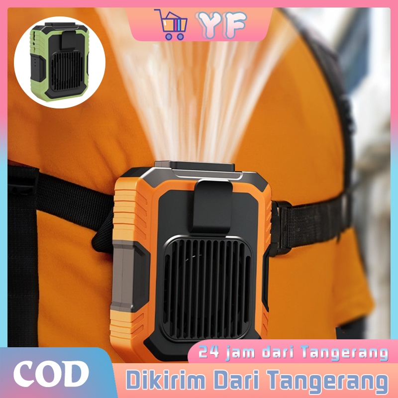 3 Kecepatan Kipas Angin Portable 4000mah Kapasitas Besar Kipas Mini Kipas Angin Klip Pinggang
