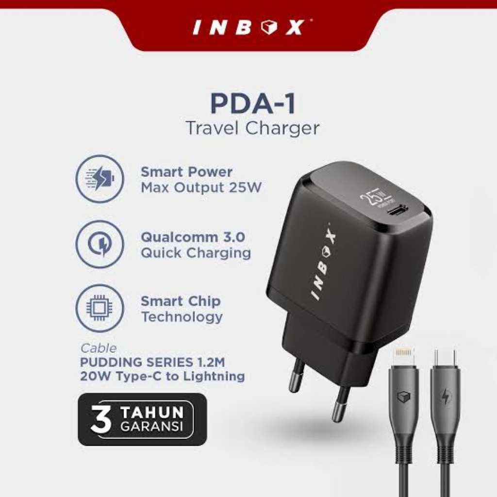INBOX PDA-1 Power Delivery Fast Charger 25Watt