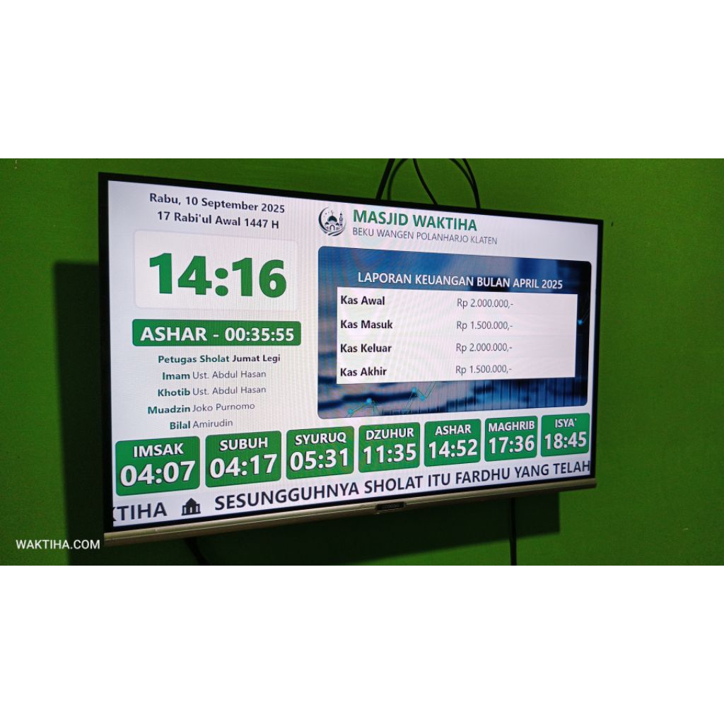Aplikasi jws tv masjid versi Windows