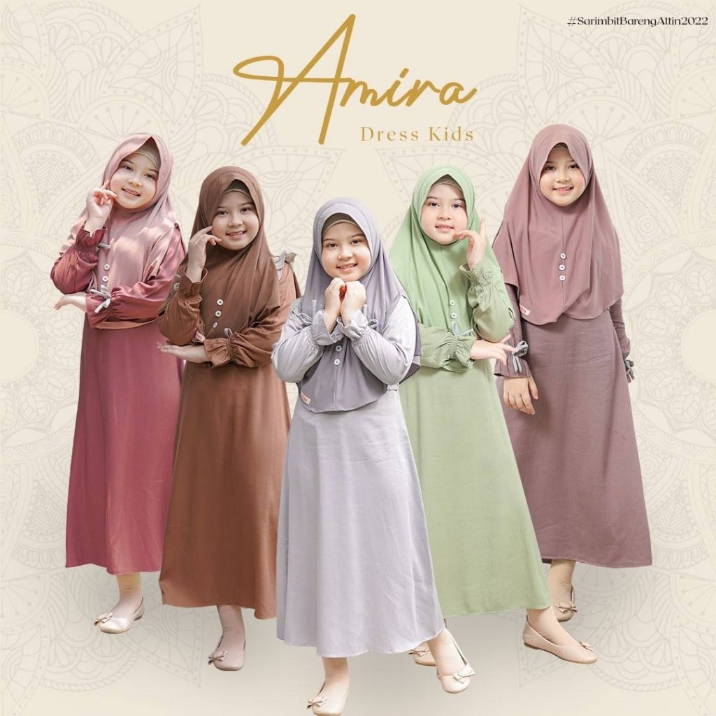 AMIRA DRESS KIDS / GAMIS ANAK PEREMPUAN ( ONLY DRESS)