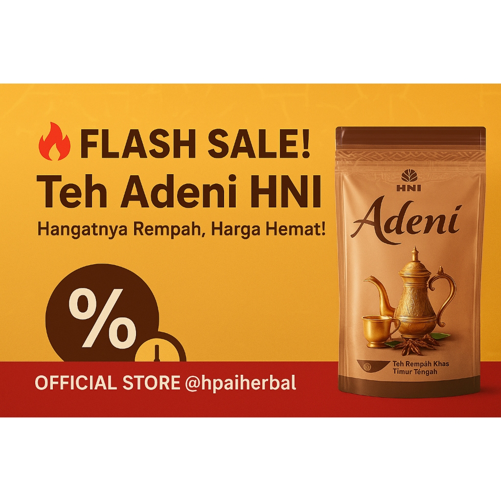 Teh Adeni HNI – Teh Rempah Khas Timur Tengah