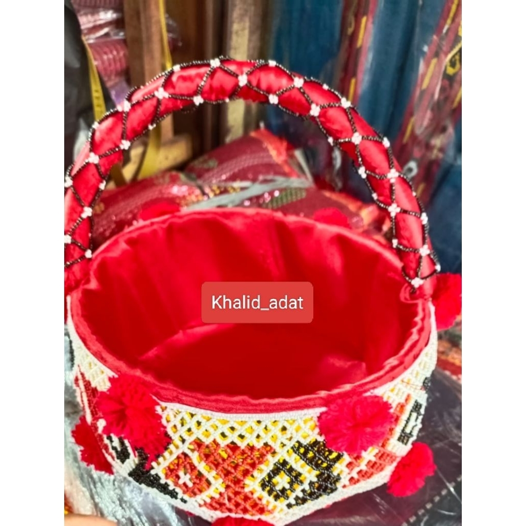 TAS RAJUT PENGANTIN KARO SATU SET - TEMPAT SIRI ADAT MANDAILING