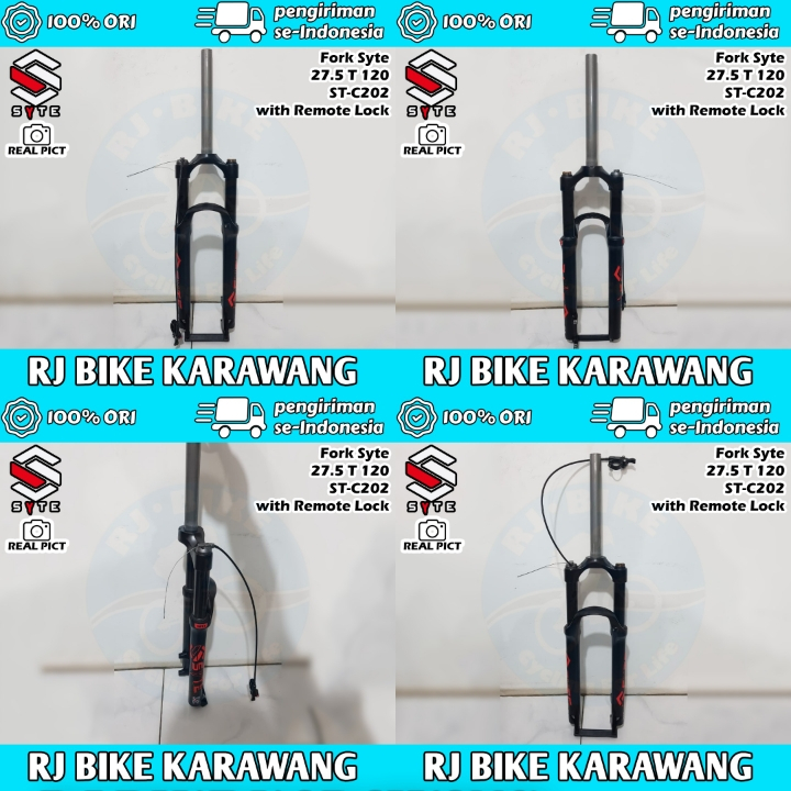 Garpu Fork Shockbreaker Depan Sepeda Gunung MTB Syte 27.5 Inch Travel 120 Remote Lock