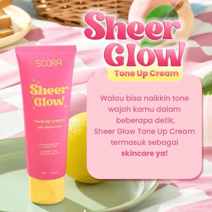 SCORA Sheer Glow Tone Up Cream - Scora Tone Up Cream