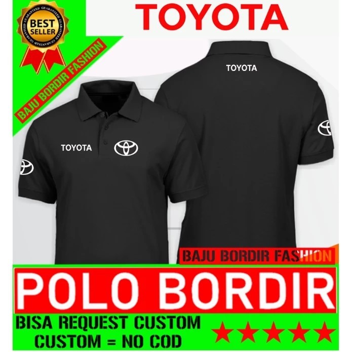 PROMO... TOYOTA LOGO BORDIR polo shirt / baju polo TOYOTA / collar shirt Merce / Baju Kaos Laki Laki